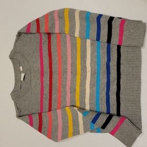 Gap girl's sweater size S, Gray Multi stripes